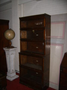 1 stapel Globe Wernicke met secretaire deel, antik Eiche Globe Wernicke Bucherschrank mit Sekretar Teil