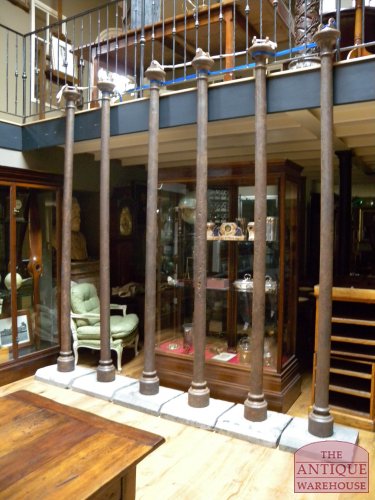 6 antieke gietijzeren zuilen, VERKOCHT