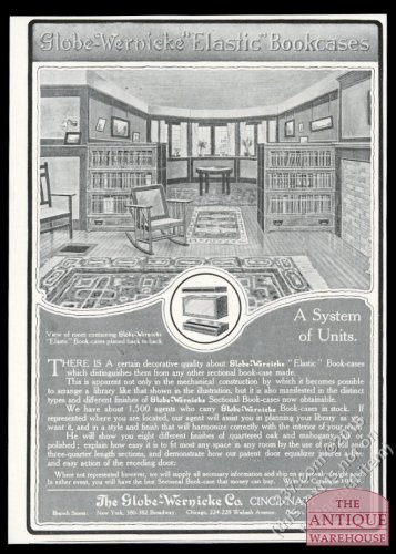 Advertenties uit vervlogen tijden van Globe Wernicke 3