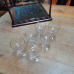 antiek champagneglazen en wijnglazen en cocktailglazen 1