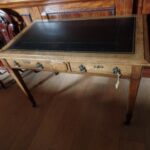 Antiek eiken Arts and Crafts stijl schrijftafel 1