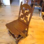 Antiek eiken bibliotheek trapje 1