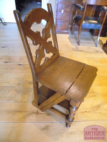 Antiek eiken bibliotheek trapje 4