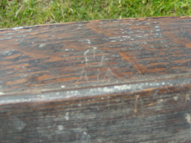 antiek eiken bureau, 1937, VERKOCHT