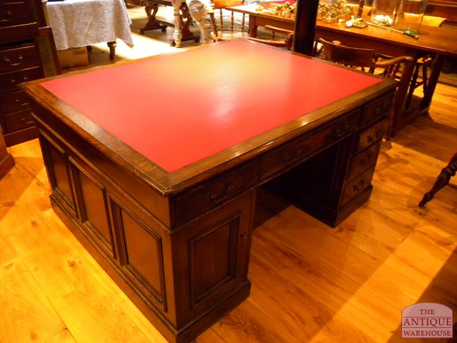 Antiek eiken partnersbureau 4