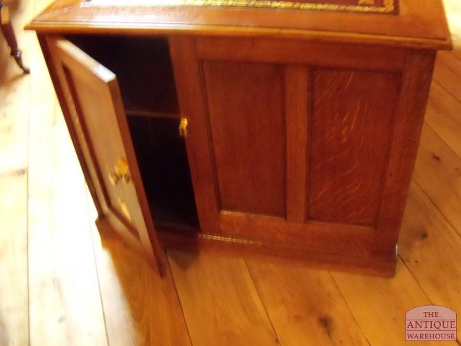 Antiek eiken bureau van circa 1880 2