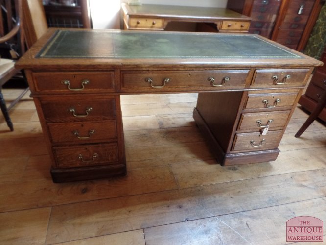 antiek eiken bureau, VERKOCHT
