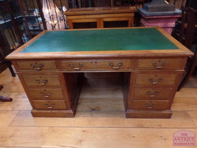 antiek eiken bureau, VERKOCHT