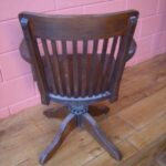 Antieke eiken bureaustoel, circa 1920 2