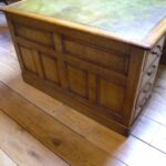 Antiek eiken dubbel bureau 2