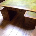 Antiek eiken dubbel bureau 3