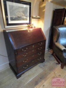 antiek eiken Engels 18 de eeuws secretaire, VERKOCHT