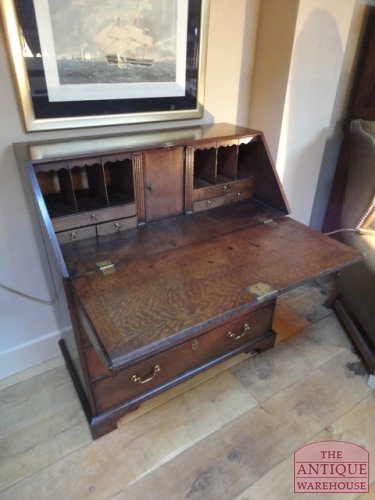 Antiek eiken Engels 18de-eeuws secretaire circa 1750-1800 2