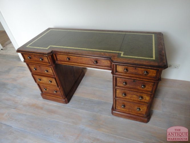 antiek eiken Engels bureau, VERKOCHT