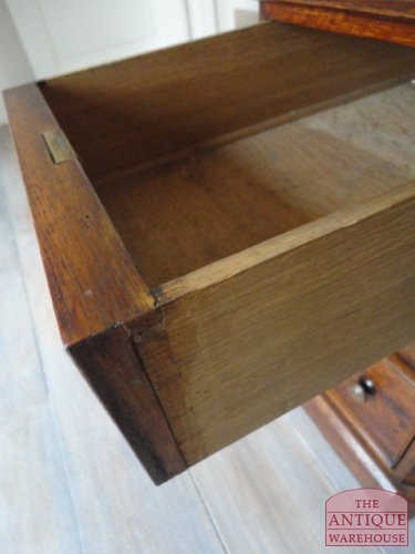 Antiek eiken Engels bureau 3