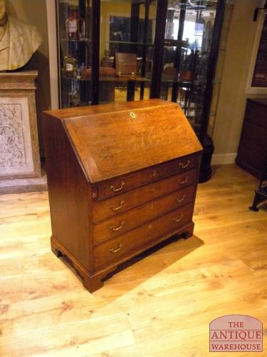 Antiek eiken klepbureau circa 1780 2