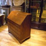 Antiek eiken klepbureau circa 1780 3