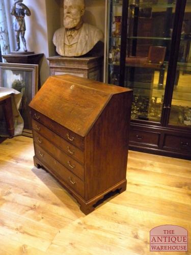 Antiek eiken klepbureau circa 1780 3