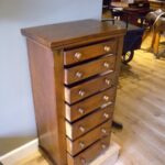 Antiek eiken ladekastje, Wellington Chest 3