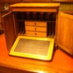 Antiek eiken officiersreisbureau 1