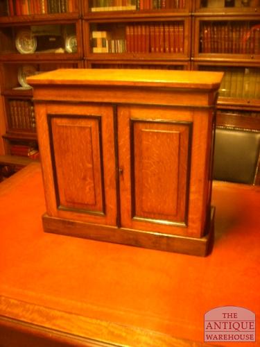 Antiek eiken officiersreisbureau 3