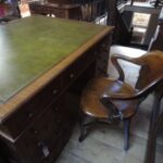 Antiek eiken partnersbureau 3