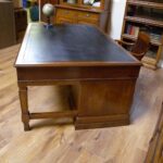 Antiek eiken partnersbureau circa 1880 2