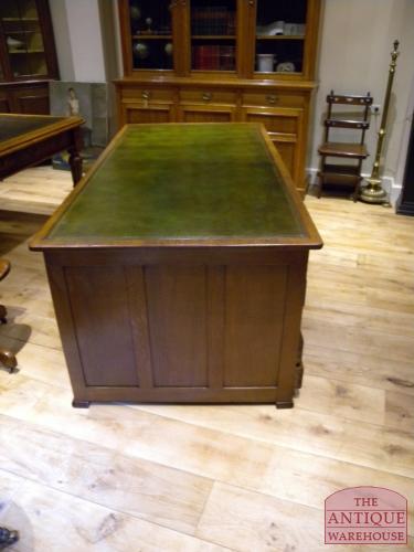 antiek eiken partners desk, VERKOCHT