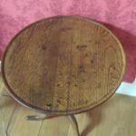 antiek eiken tilt top tafeltje 1