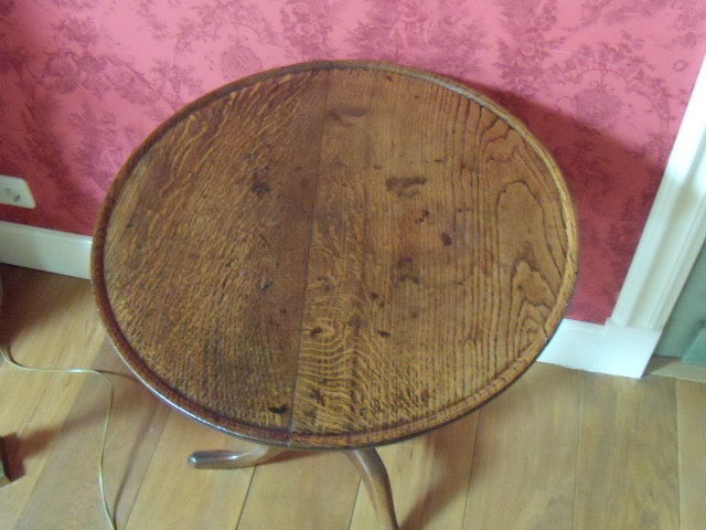 antiek eiken tilt top tafeltje, VERKOCHT