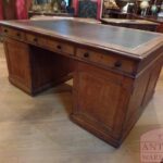 Antiek eikenhouten partnersbureau 3