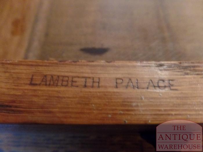 Antiek eikenhouten partnersbureau 4