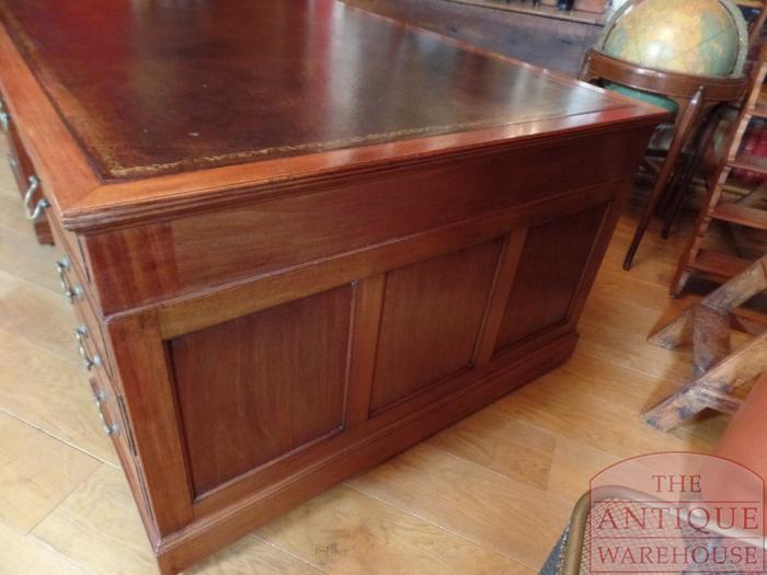 Antiek Engels mahonie partnersbureau 2