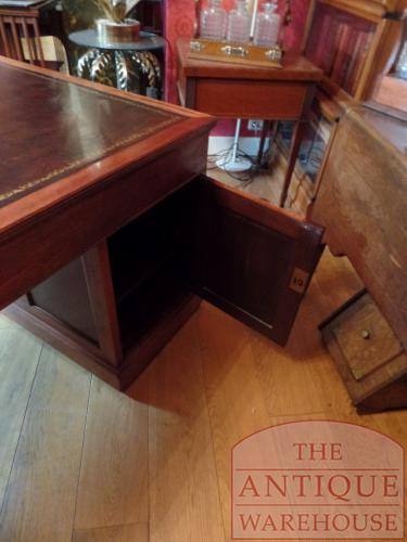 Antiek Engels mahonie partnersbureau 3