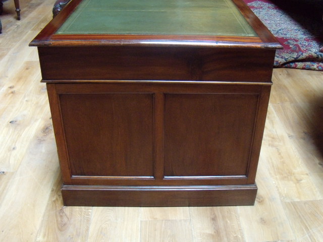 antiek Engels mahonie bureau, circa 1890, VERKOCHT
