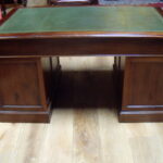 Antiek Engels mahonie bureau, circa 1890 2
