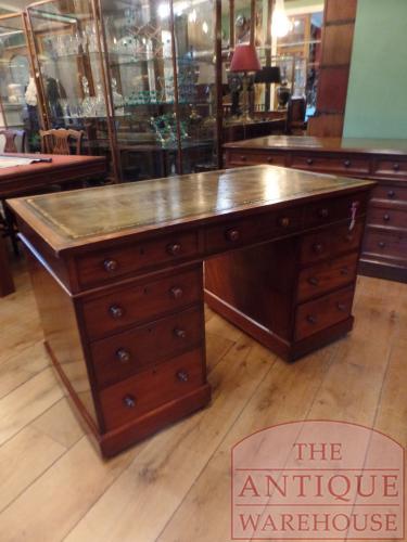 antiek Engels mahoniehouten bureau
