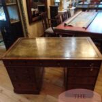 Antiek Engels mahoniehouten bureau 4