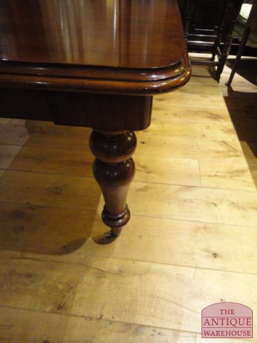 antiek Engelse mahonie coulissentafel, VERKOCHT