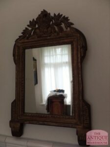 antiek Frans huwlijks spiegel, laat achtiende eeuws