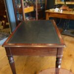 Antiek gesigneerd Engels schrijftafeltje circa 1840, M. Wilson, 68 Great Queen Street London 2