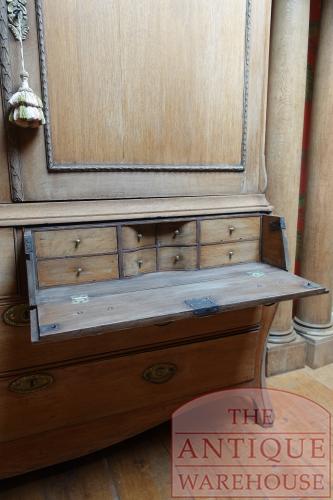 antiek Hollands eikenhouten Louis XVI kabinet 2