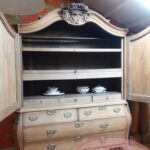 antiek Hollands eikenhouten Louis XVI kabinet 3
