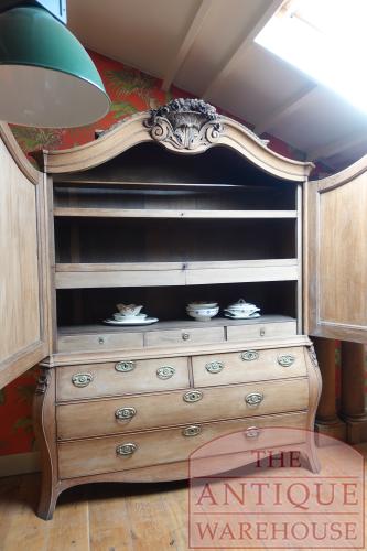 antiek Hollands eikenhouten Louis XVI kabinet 3