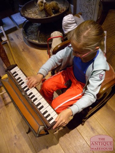 antiek kinder trap orgeltje 3