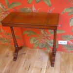 Antiek mahonie reistafeltje 1