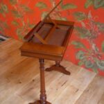 Antiek mahonie reistafeltje 2