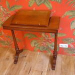 Antiek mahonie reistafeltje 3