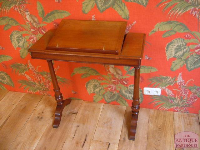 Antiek mahonie reistafeltje 3