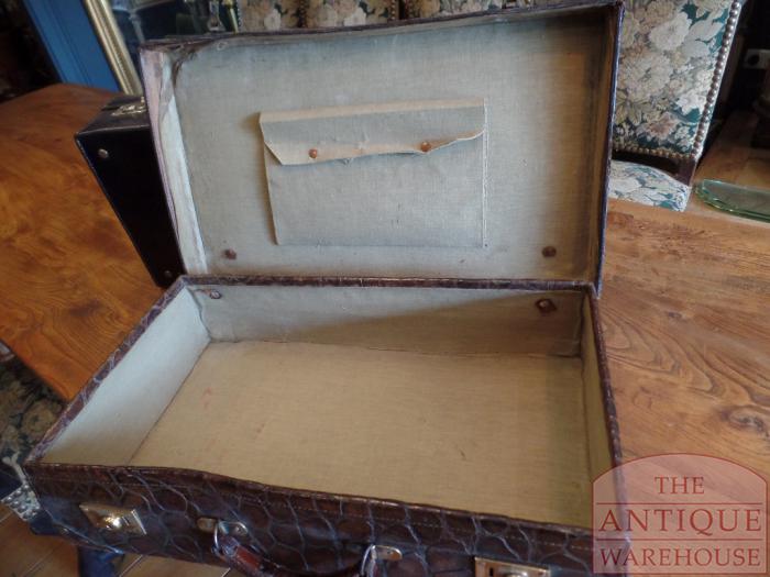 antiek krokodillen huid koffertje 3